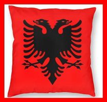 Kissenbezug Albanien Albania Pillow Sofa Doppeladler Bett
