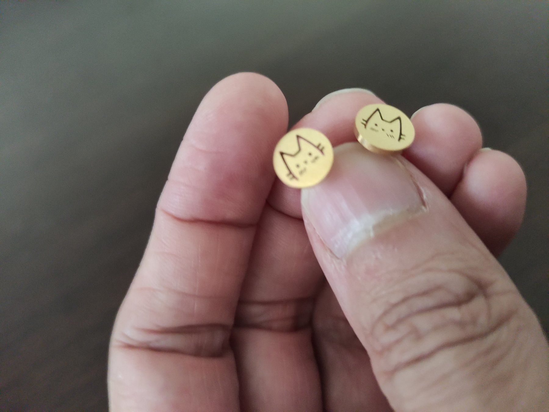 Ohrringe & -stecker: Boucles d'oreilles p'tit chat – Neu (gemäss Beschreibung) aus YVERDON-LES-BAINS von Tony-no