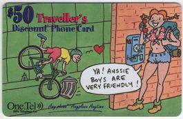 australische COMIC Prepaid Telefonkarte