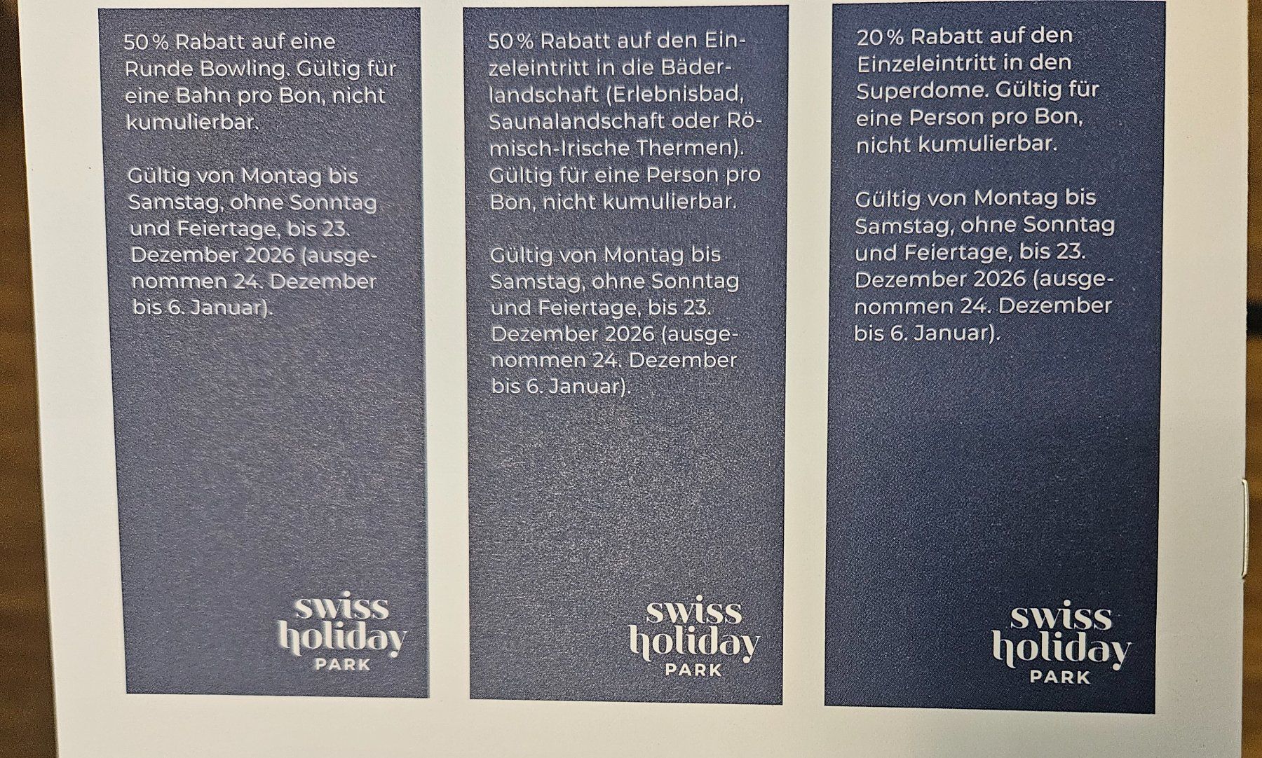 Buoni: swiss holiday park gutschein – Usato da Emmenbrücke venduto da Si_8 1