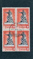 Patria 1940 Nr. 5 im V'block gestempelt