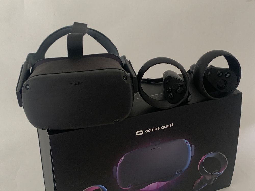 Oculus Quest 64 GB Virtual-Reality-Headset Schwarz In OVP (Gebraucht ...