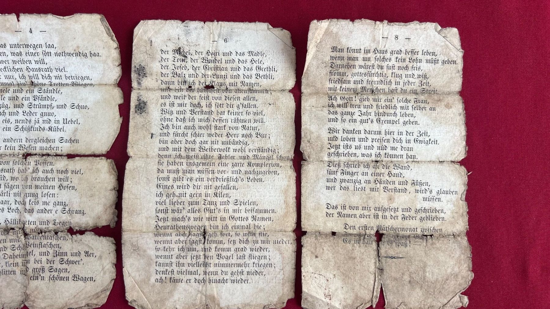 Bücher: Antikes  "Lustiges Gespräch eines Junggesellen",ca.1880 – Gebraucht aus Schübelbach von Dolly990_2 5