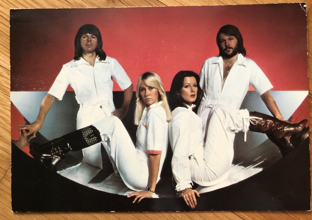 Cartoline postali: ABBA Original Postkarte, wie neu – Nuovo (secondo la descrizione) da Wettingen venduto da ABBA-Retro