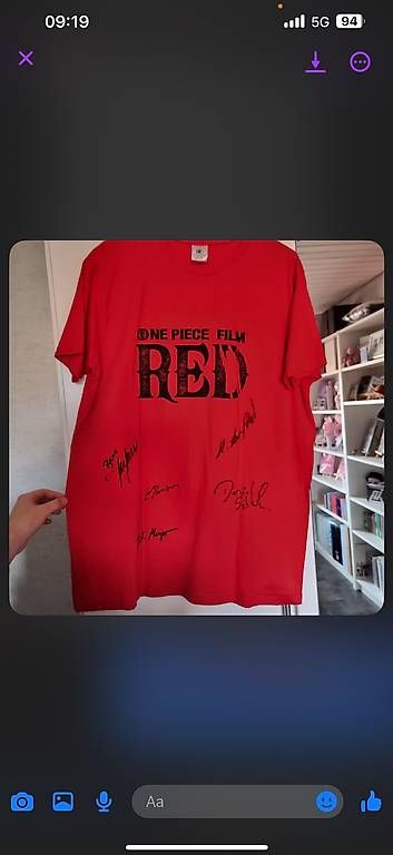 Autogramme: One piece shirt mit deutscher synchro autogramm – Gebraucht aus Embrach von Glumanda1992