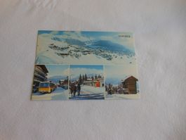 Verbier Winter-Postkarte, Valais/Wallis, Gruss aus Schnee!
