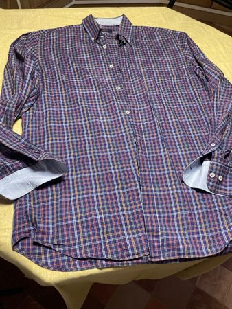 Paul & Shark Camicia Uomo a quadri blu taglia 41 L