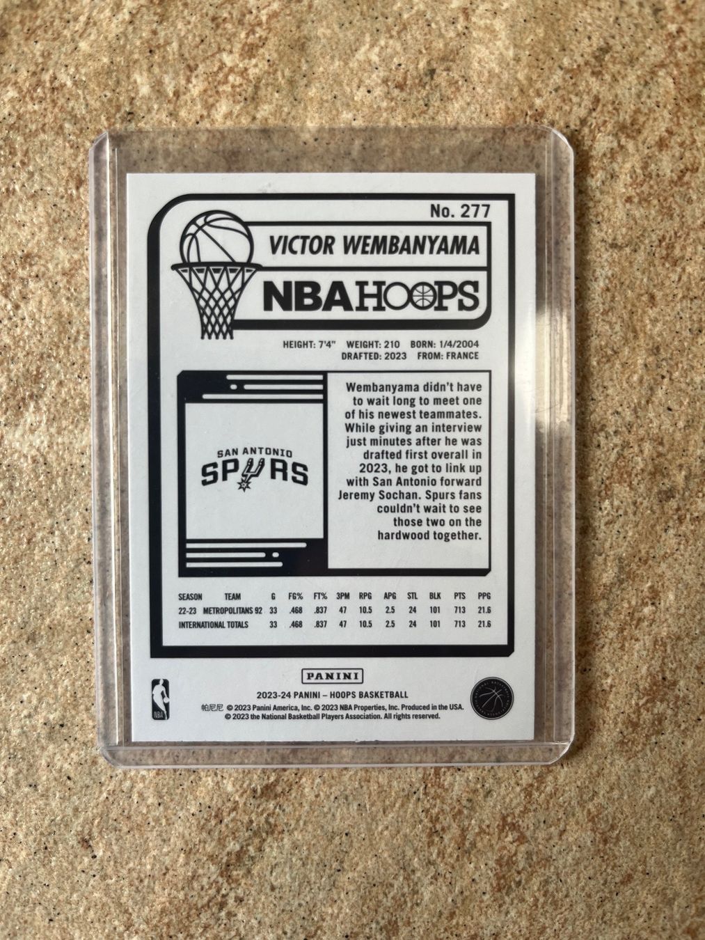 Nba Carte collezionabili: NBA Victor Wembanyama Rookie Hoops – Usato da Moudon venduto da AndreSR89 1