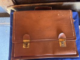 Aktenkoffer Leder braun guter Zustand