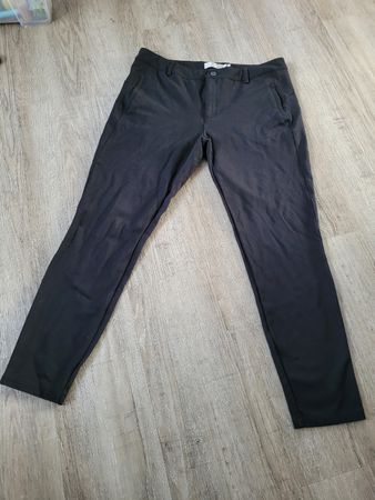 schwarze strech Stoffhose 42