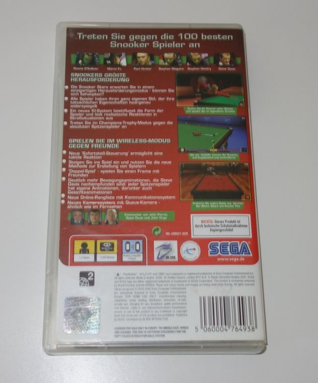 World Snooker Challenge 2005 (Sony PSP Game) Kaufen auf Ricardo