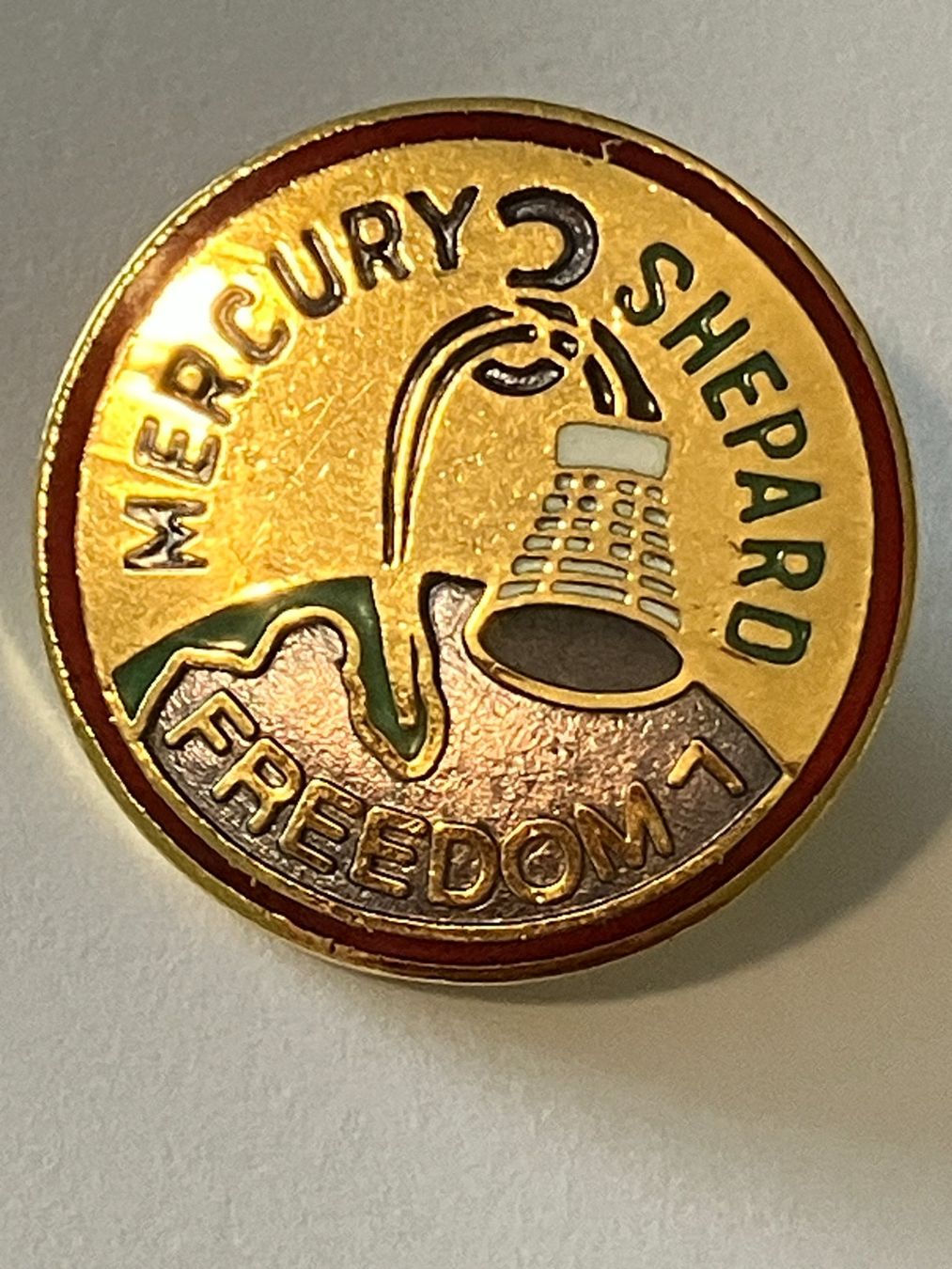 Plaketten & Abzeichen: 1 Pin Mercury Shepard Freedom – Gebraucht aus Basel von djwwpp
