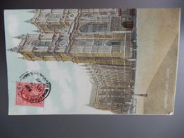 Historische Postkarte Westminster Abbey, London