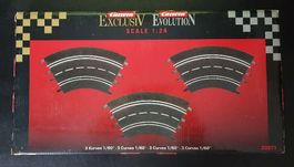 Carrera 20571 Evolution Exclusiv, 3 Kurven 1/60 - OVP 1:24