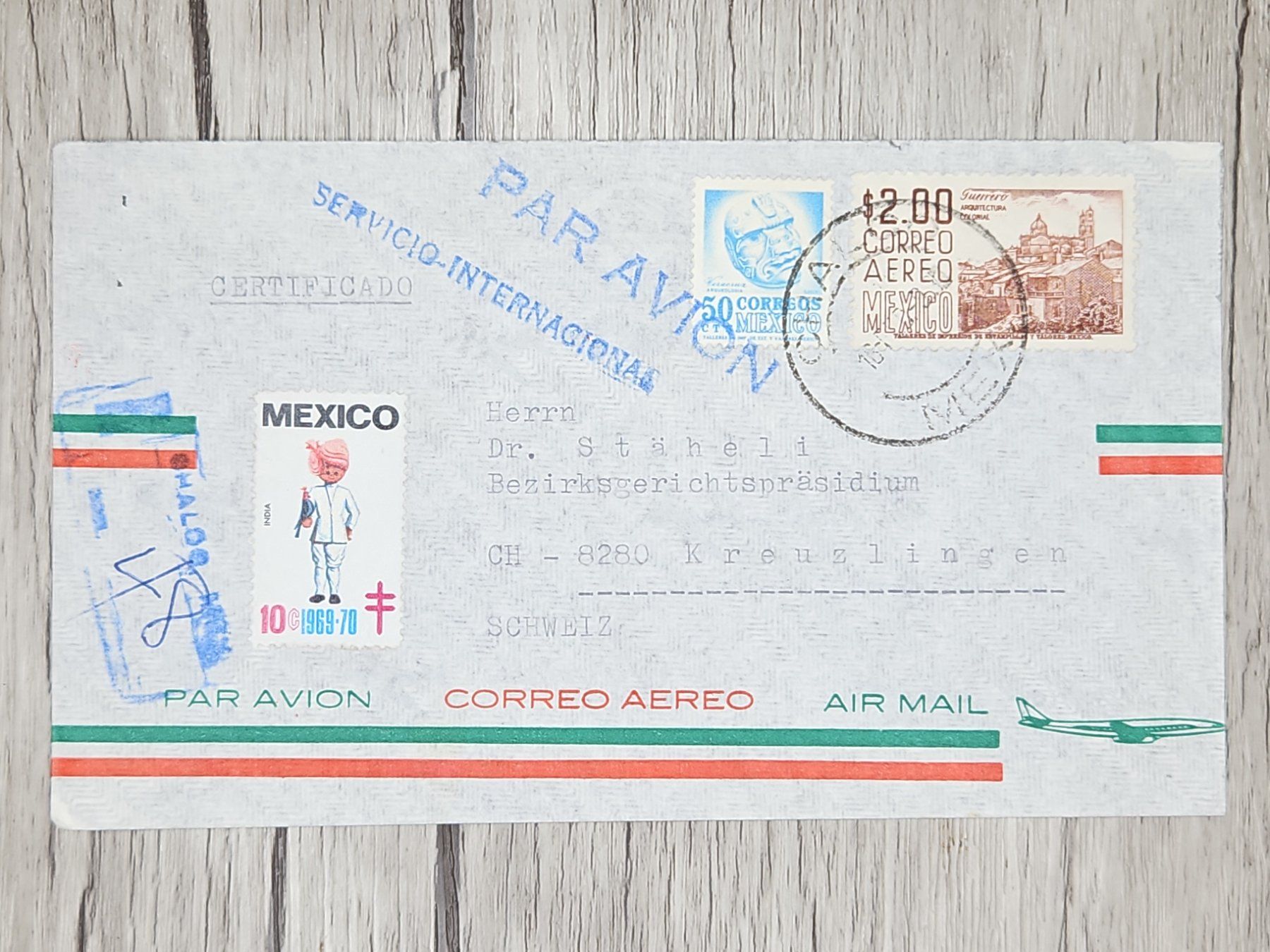 Tutti i francobolli: CL14 Enveloppe + Timbre Mexique 19xx – Usato da Cousset venduto da Patrick_Collections