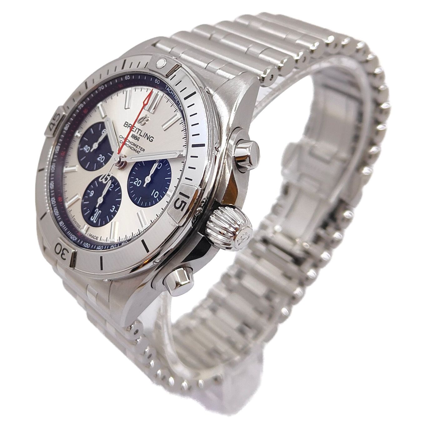 Breitling Orologi: Breitling Chronomat B01 Silver Dial (Full set 07.2020) – Usato da Montreux venduto da CashPay_Montreux 1