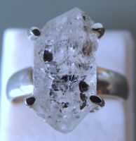 Herkimer Diamant Silber 925 Fingerring Gr. 59