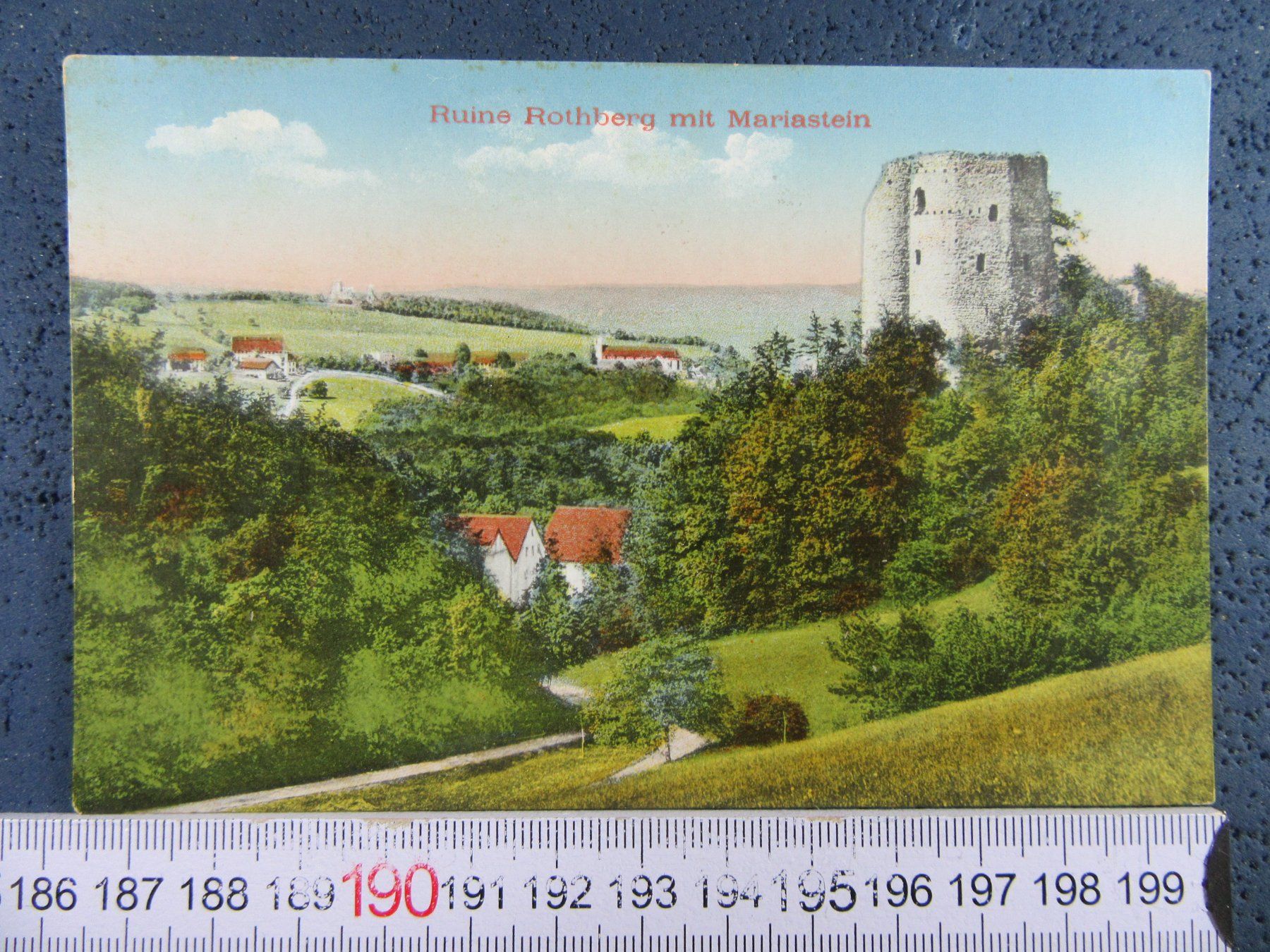 Cartoline postali: RUINE ROTHBERG MIT MARIASTEIN SO AK – Usato da Ettingen venduto da Hausi4711