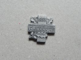 Abzeichen Oberaarg. Schwingfest Schwingen Grasswil BE 1953