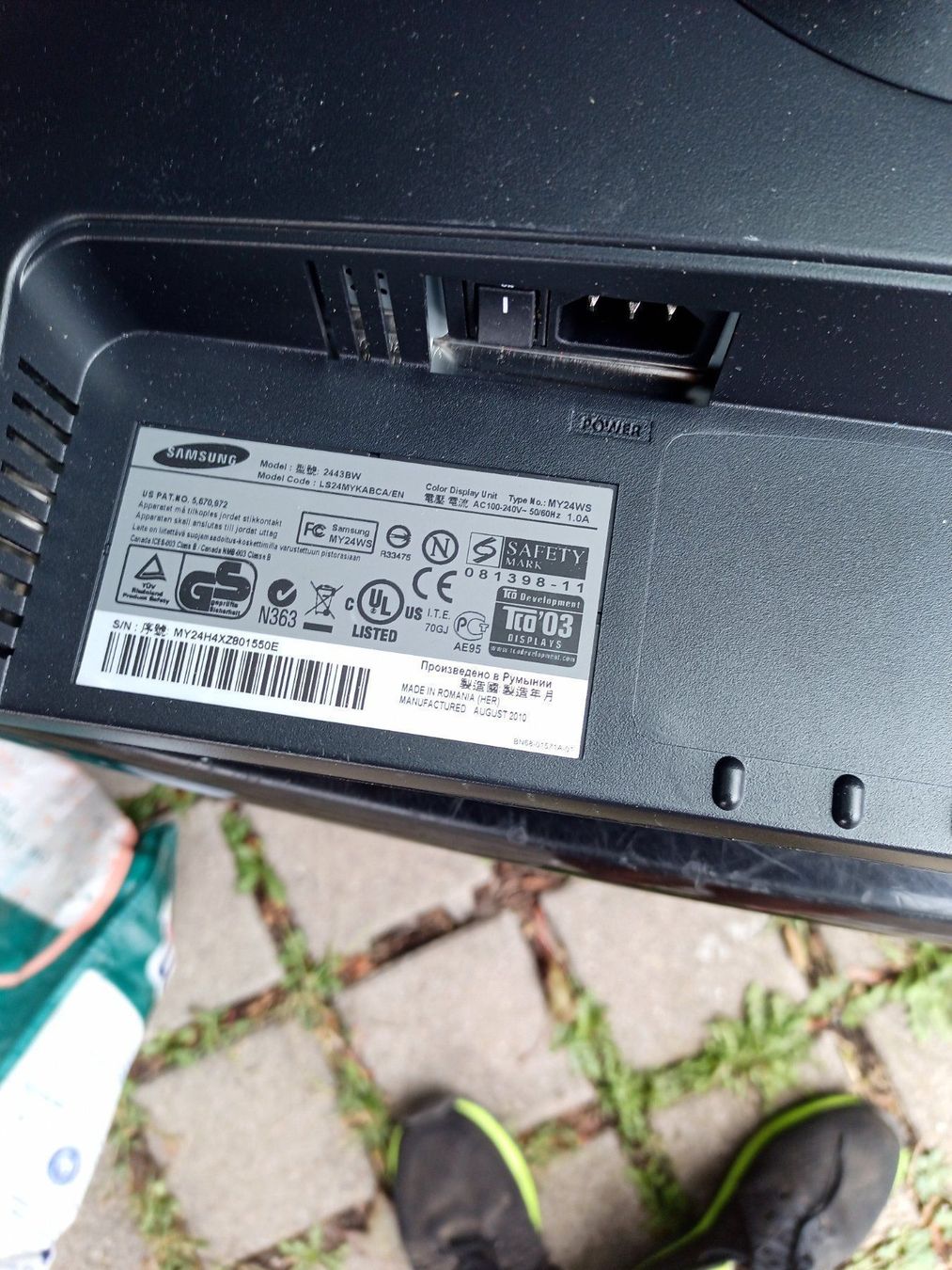 Samsung Monitore: 1 stk bildschirm tft samsung 24 zoll – Gebraucht aus wila von audi48 2