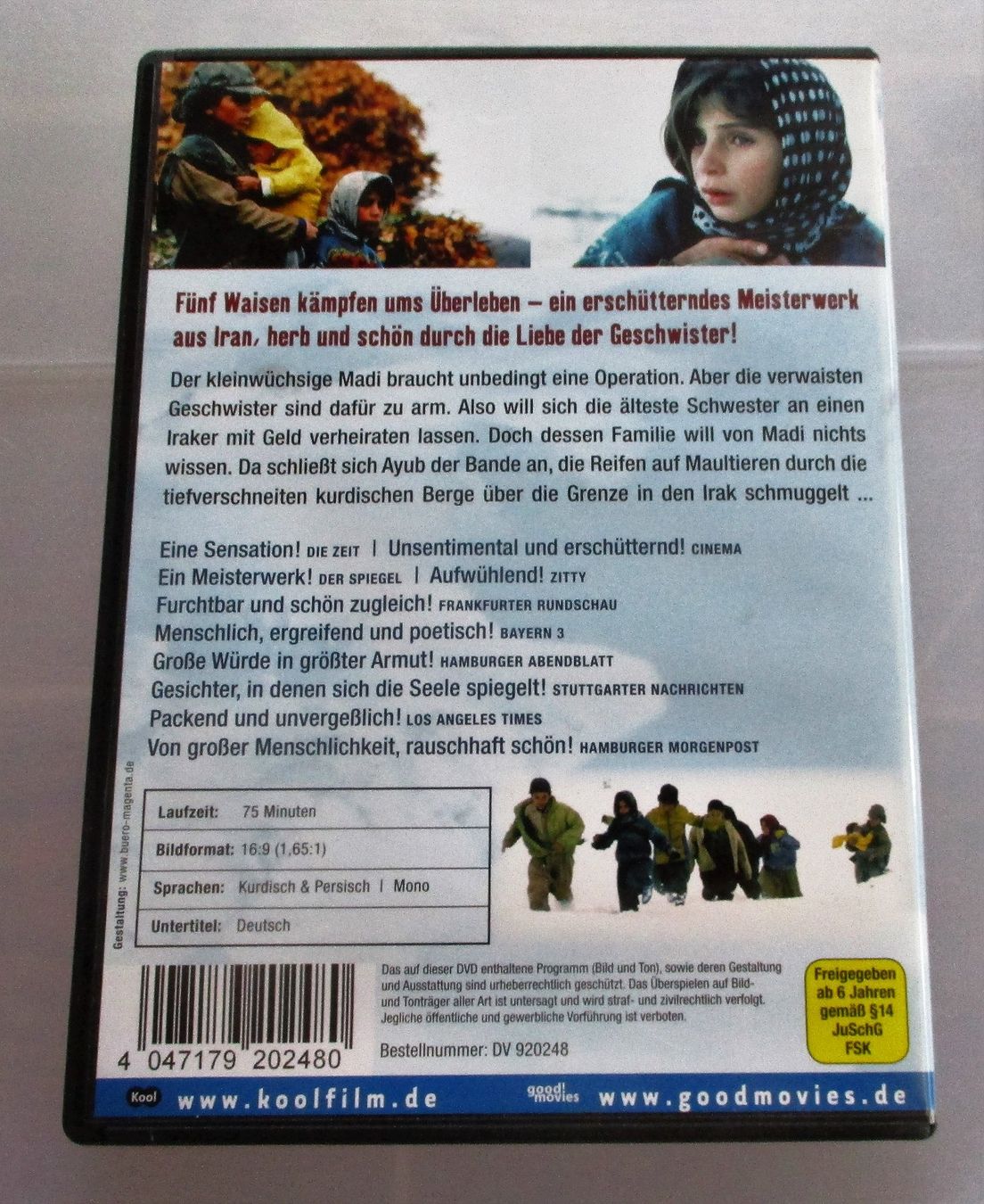 Tutti i DVDs: ZEIT DER TRUNKENEN PFERDE - Baham Ghobadi – Usato da Wattwil venduto da Muriel10 1