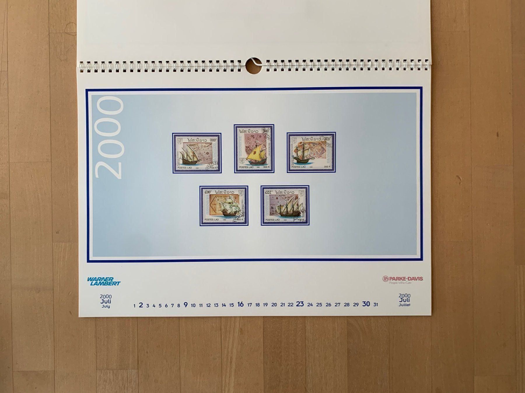 Tutti i francobolli: Briefmarkenkalender 2000 – Usato da Zollikon venduto da Xblanka 8