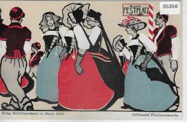 Eidg. Schützenfest in Bern 1910 - Zum Festplatz - Litho