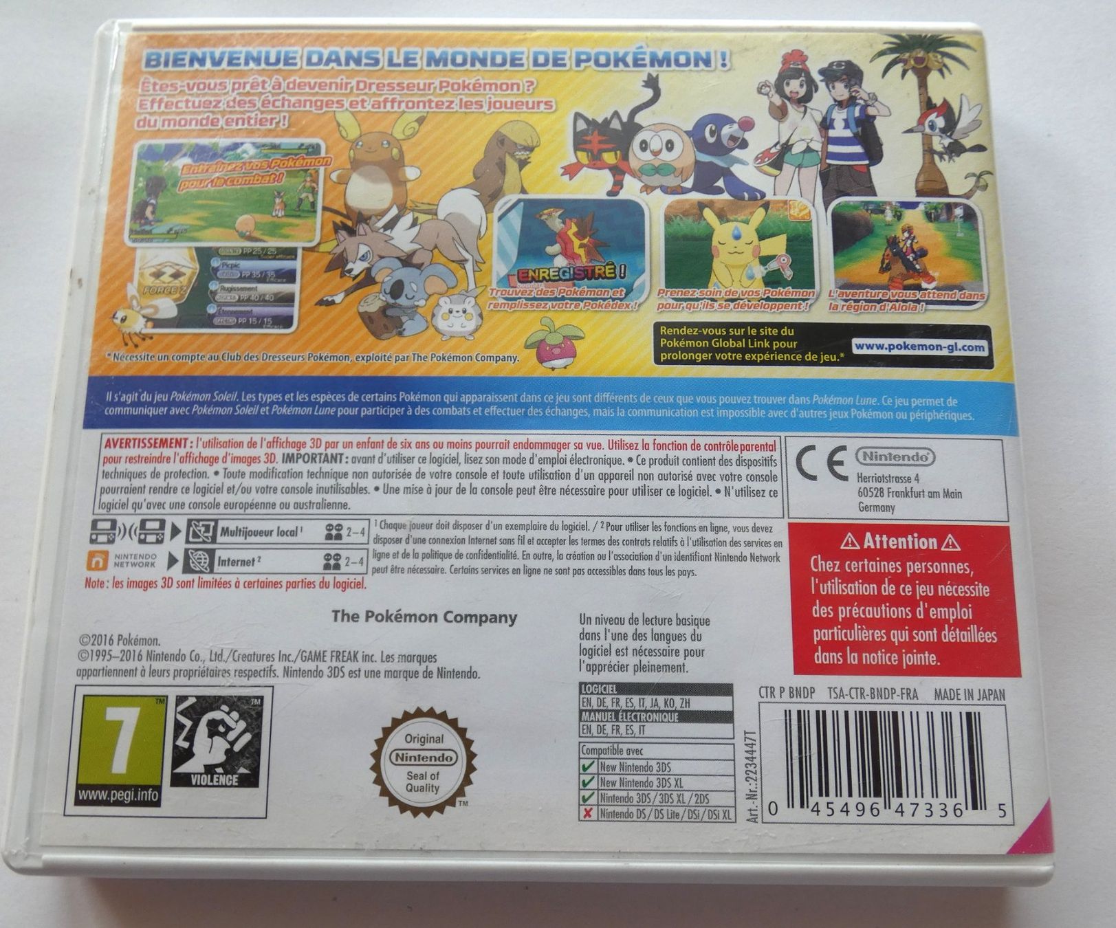 Pokémon Spiele: Nintendo 3DS - POKEMON Soleil – Gebraucht aus La Sarraz von classicworldcoins 1