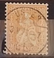 MA486) 32, Sitzende Helvetia Vollstempel USTER