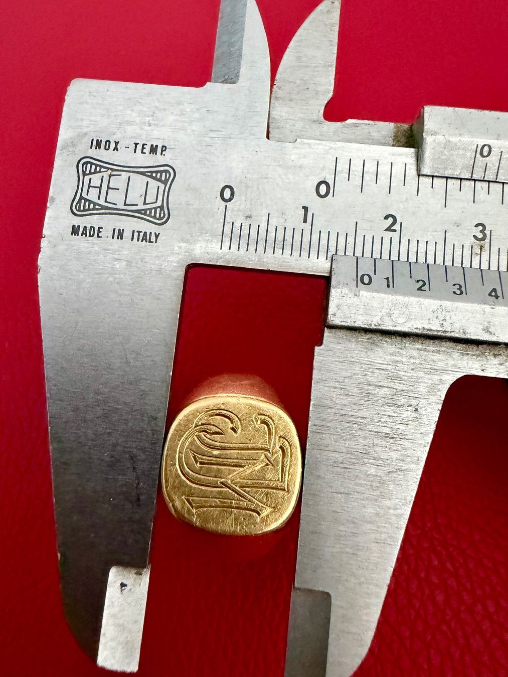 Anelli: Bague or 750 initiale JJM gravée 17,07 gr – Usato da Lausanne venduto da Ranger19 5