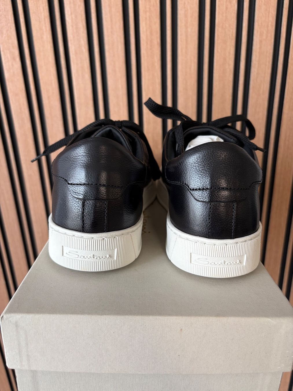 Santoni Scarpe da uomo: Santoni-Luxury Sneaker-Schwarz-New-EU 41.5 – Nuovo e nell'imballaggio originale da Jona venduto da Sorelli 4