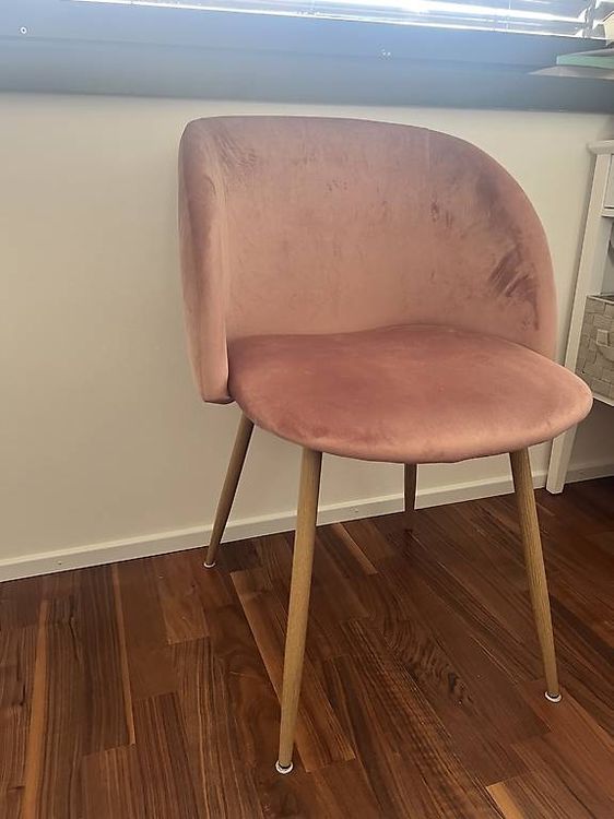 Stuhl rosa aus Samt (Gebraucht) in Schlieren für CHF 50 – nur Abholung ...