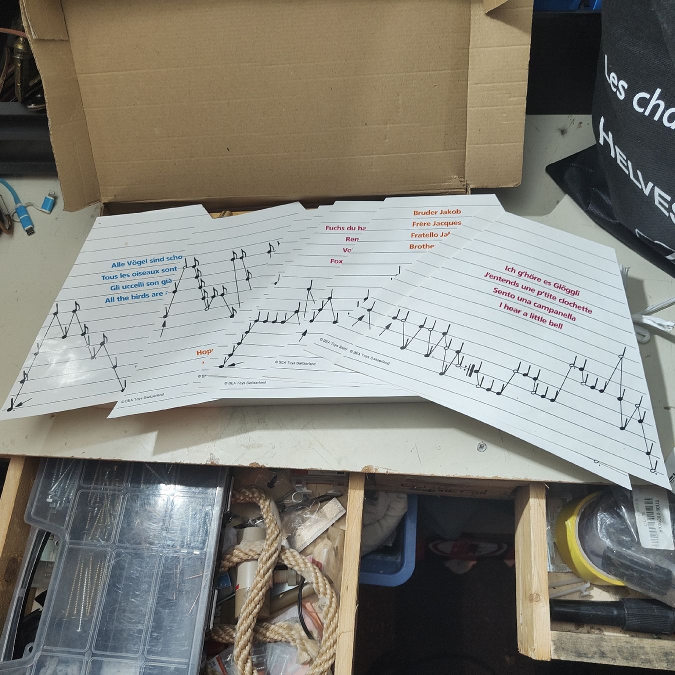 Vintage Strumenti musicali: Arpa da tavolo triangolare vintage – Usato da Losone venduto da mar_n5ds 2