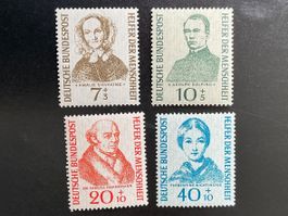 BRD 1955 Wohlfahrt Mi 222-225 komplette Serie postfrisch