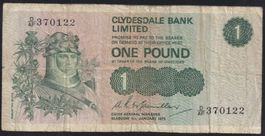 Schottland 1 Pound 1975 Clydesdale Bank Limited
