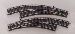 Fleischmann 6174W/6175W - Bogenweichenpaar links/rechts