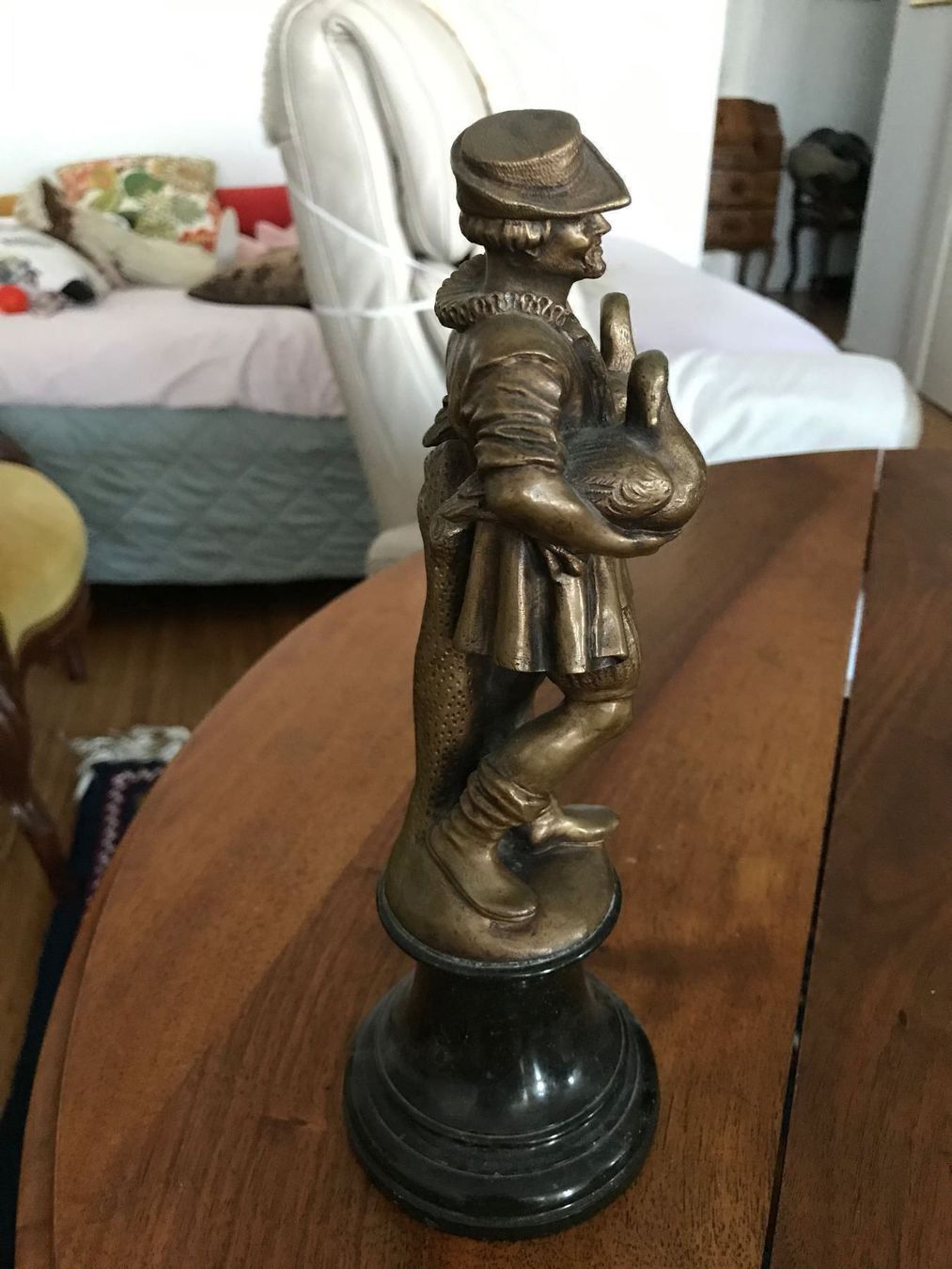 Statuette: Antike Figur "Gänsehändler", signiert – Usato da Zürich venduto da Tarafo5 1