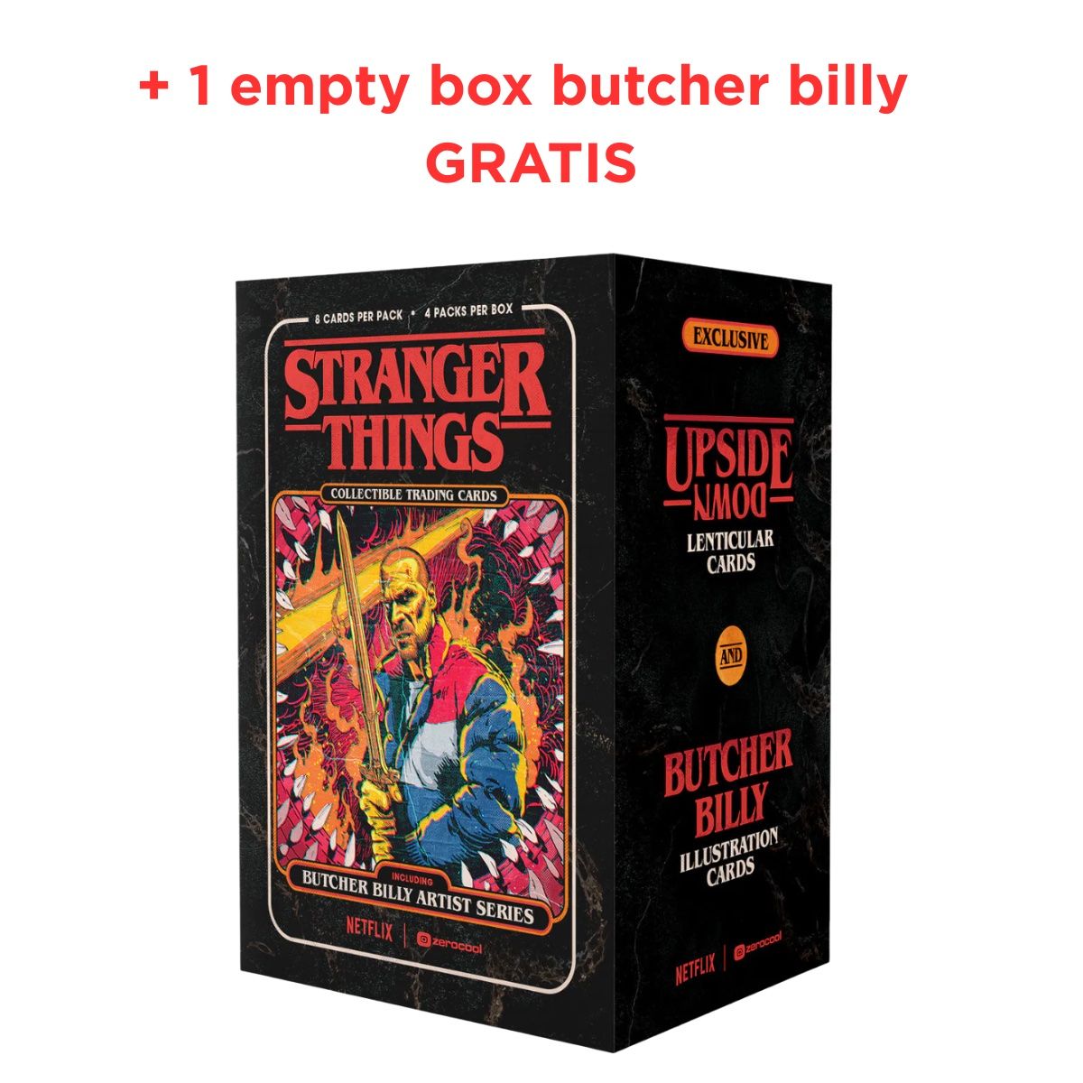 Topps Carte collezionabili: 2023 Stranger Things Butcher Billy Lenticular Set + Box – Usato da St-Légier-Chiésaz venduto da GemMintCH 2