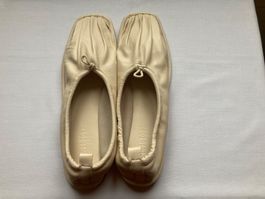 HEREU Ballerinas Schuhe, Creme, Grösse 41, Leder, NEU!