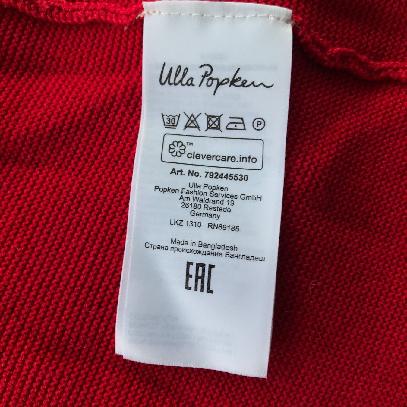 Ulla Popken Giacche: Ulla Popken Strickjacke, rot, Gr. 54/56 – Usato da Ebnat-Kappel venduto da Molton 5