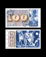 100 Franken Banknote Schweiz Serie 5 (Replica)