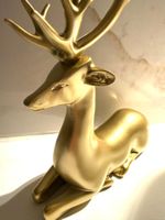 Hirsch 🦌 Deko Statue goldig