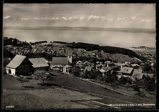 Cartoline postali: AK Wolfhalden /App., Blick zum Bodensee – Usato da Berlin venduto da bartko-reher