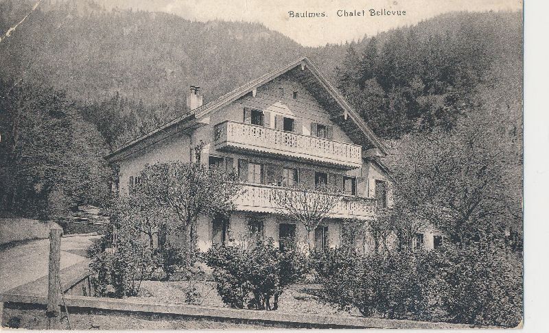 Cartoline postali: Baulmes - Châlet Bellevue + c1905 – Usato da Emmenbrücke venduto da teestube