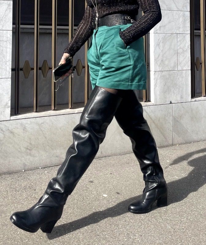 Pinko Scarpe da donna: Leder Overknee Lederstiefel von Pinko – Usato da Hüttikon venduto da zer_zr67