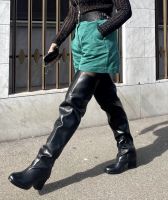 Leder Overknee Lederstiefel von Pinko