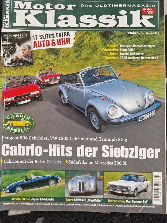 Cabrio hits der 70er Peugeot Vw Triumph Jaguar XK Bmw 328