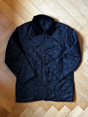 Schwarze Steppjacke Barbour
