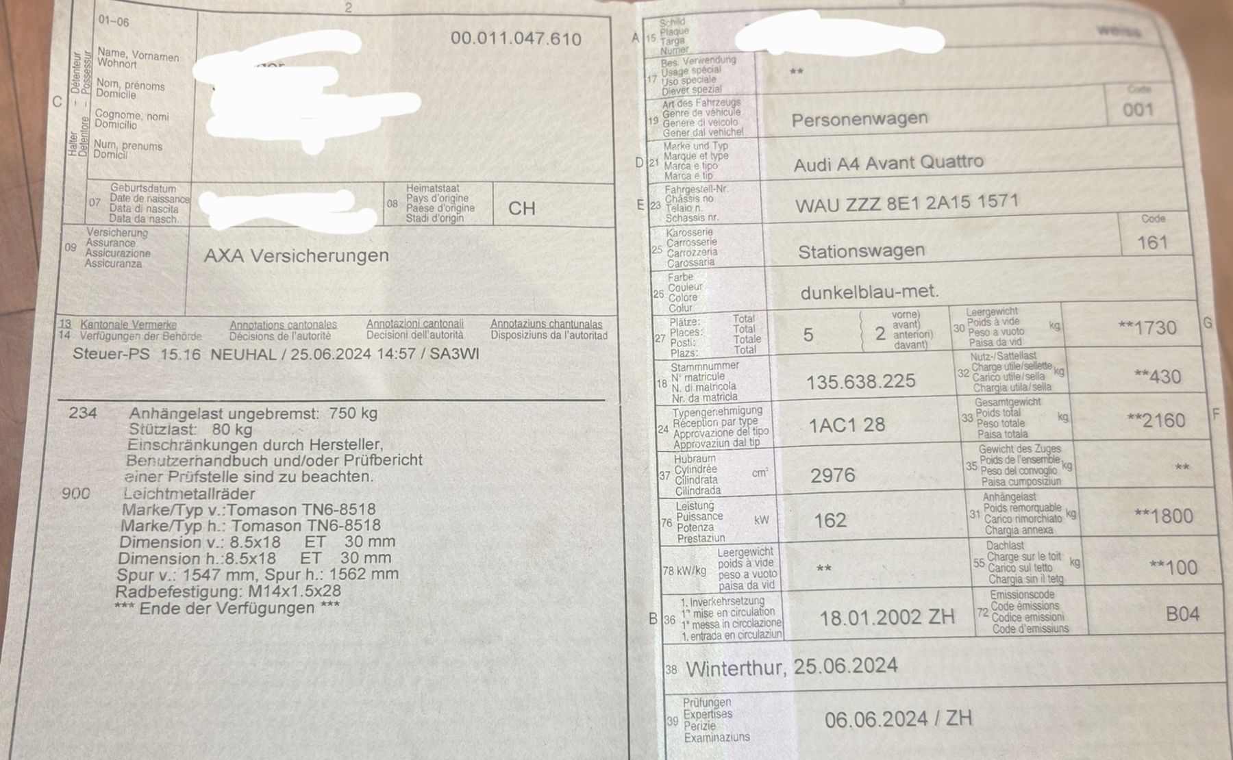 Audi Autos: Audi A4 Avant Quattro 3.0 – Gebraucht aus Turbenthal von ste_7hr5 4