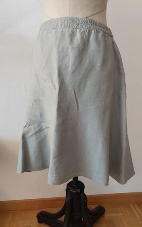 Jupe Rock Leinen Enna grüngrau 42